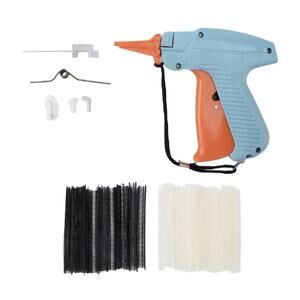 Handheld Tag Gun for Clothing, Light Blue & Orange Price Label Tagging Tool